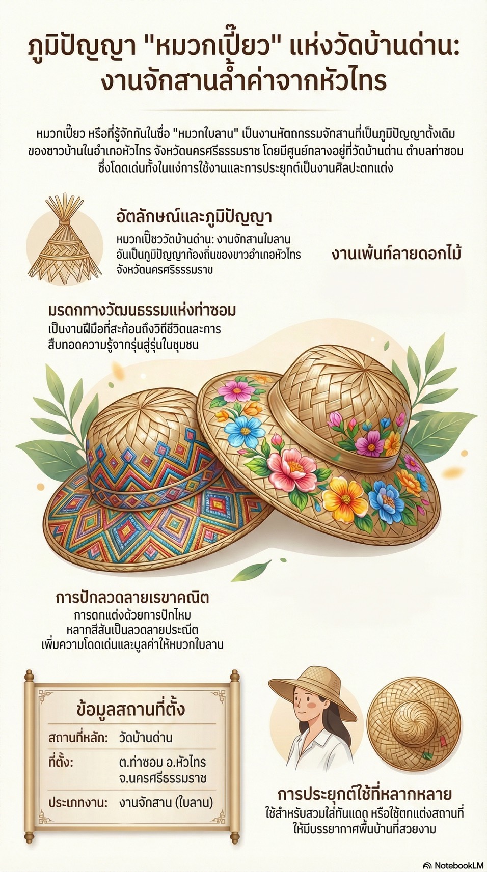 เชิญชวนท่องเที่ยวชุมชน OTOP นวัตวิถี “บ้านด่าน” หมู่ที่ 5 ตำบลท่าซอม อำเภอหัวไทร จังหวัดนครศรีธรรมราช